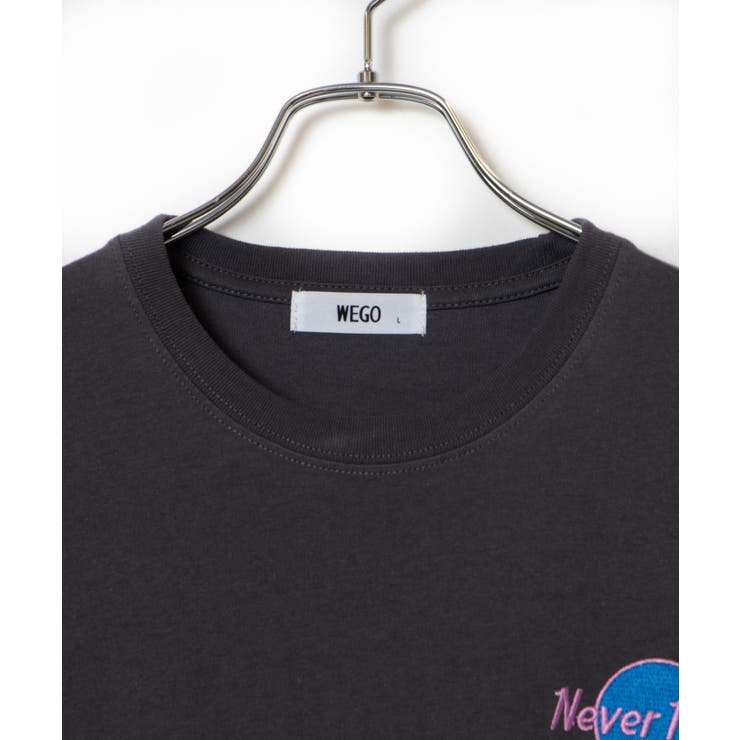 サークルロゴ刺繍Tシャツ | WEGO【MEN】 | 詳細画像18 