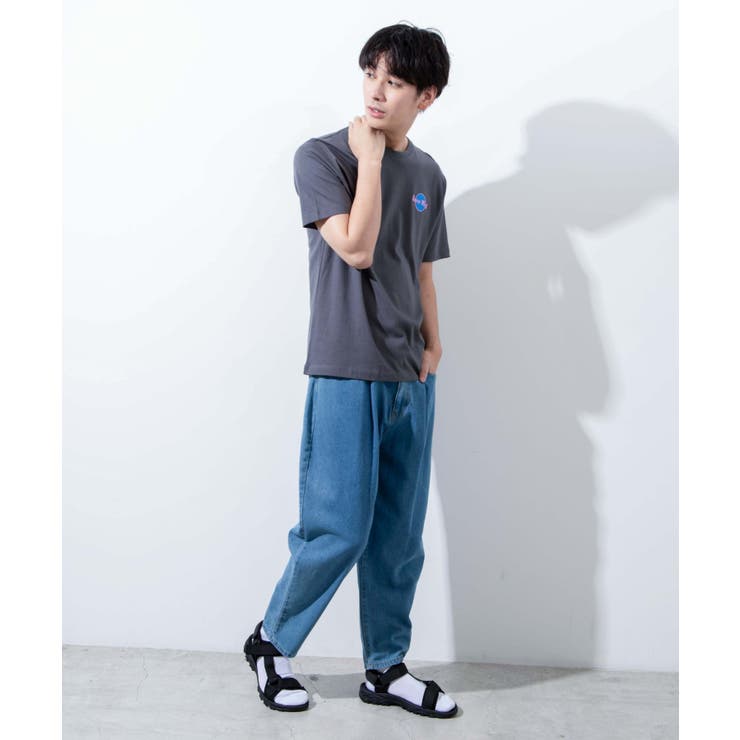 サークルロゴ刺繍Tシャツ | WEGO【MEN】 | 詳細画像2 