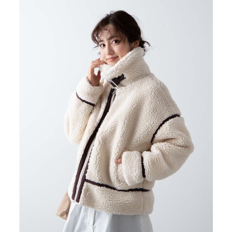 フライトボアジャケット  WE20WN10-L5013[品番：WG010076659]｜WEGO【WOMEN】（ウィゴー）のレディースファッション通販｜SHOPLIST（ショップリスト）