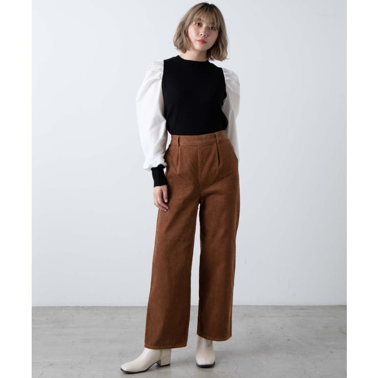 【WEB限定】コーデュロイストレートパンツ[品番：WG010077179]｜WEGO【WOMEN】（ウィゴー）のレディースファッション通販｜SHOPLIST（ショップリスト）