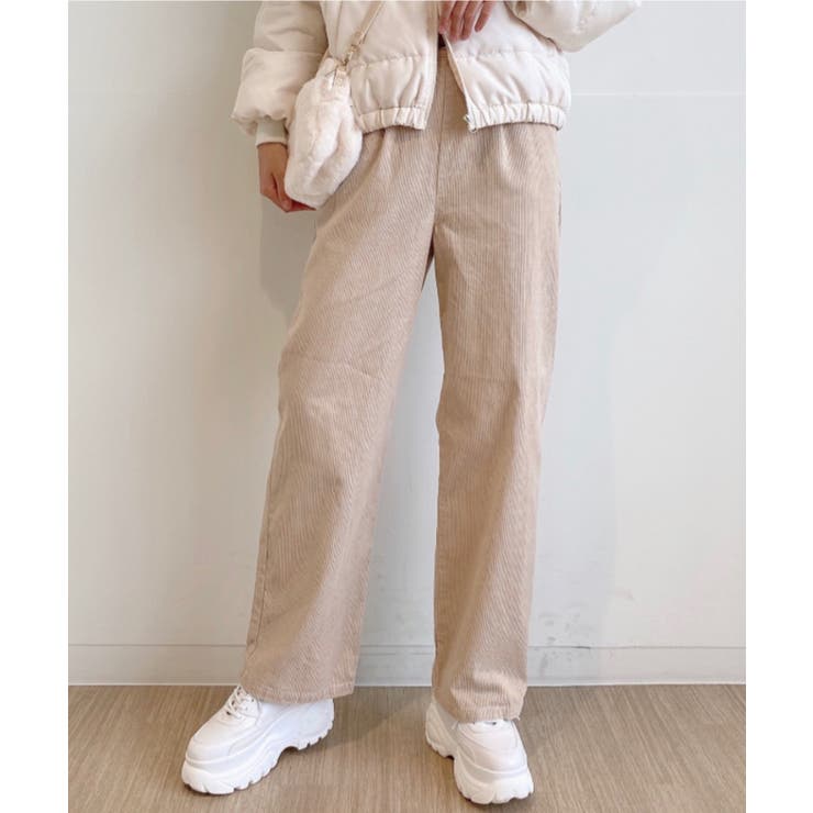 【WEB限定】コーデュロイストレートパンツ[品番：WG010077179]｜WEGO【WOMEN】（ウィゴー）のレディースファッション通販｜SHOPLIST（ショップリスト）