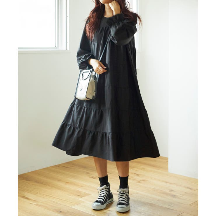 Wego21秋冬 Web限定 ティアードワンピース 品番 Wg Wego Women ウィゴー のレディースファッション通販 Shoplist ショップリスト