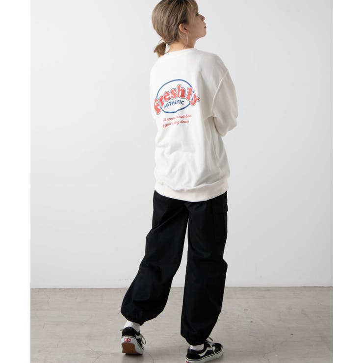 Freshlyサークルロゴプリントプルオーバー2 WE20WN10-L5051[品番