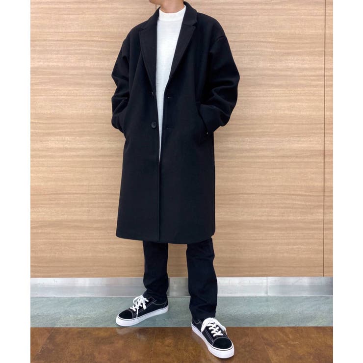 ブラック | ニットメルトンオーバーコート WE20WN10-M5006 | WEGO【MEN】