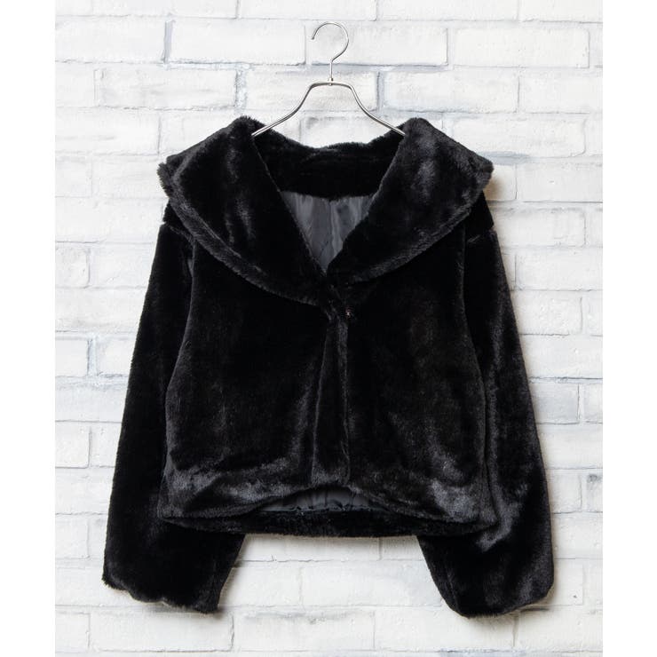 ファーショールカラーコート WE20WN11-L5003[品番：WG010077115
