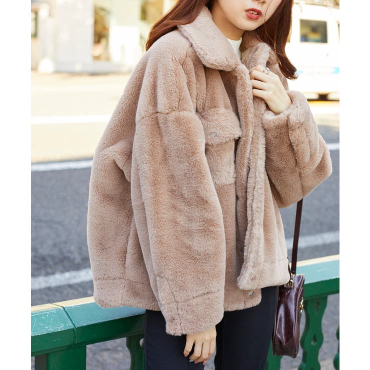 ファーボアCPOジャケット WE20WN11-L5011[品番：WG010077181]｜WEGO【WOMEN】（ウィゴー）のレディース ファッション通販｜SHOPLIST（ショップリスト） [WOOYOO] ボアジャケット レディース フェイクファージャケット アウター トグルボタン 折り襟 ポケット 長袖 きれいめ カ
