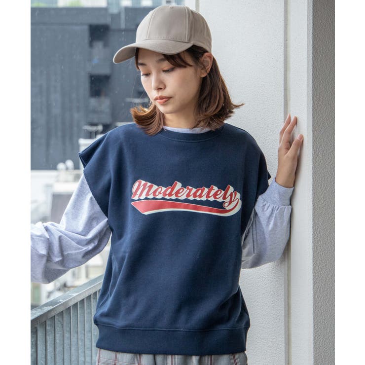 クルーネックスウェットベスト 韓国  韓国ファッション[品番：WG010081588]｜WEGO【WOMEN】（ウィゴー）のレディースファッション通販｜SHOPLIST（ショップリスト）