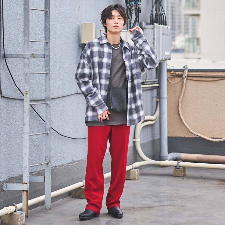 オンブレチェックオープンカラールーズネルシャツ [品番：WG010081660]｜WEGO【MEN】（ウィゴー）のメンズファッション通販｜SHOPLIST（ショップリスト）