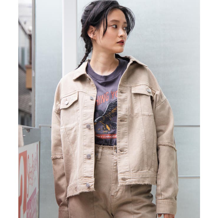 フリンジデニムジャケット 韓国 韓国ファッション | WEGO【WOMEN】 | 詳細画像1 