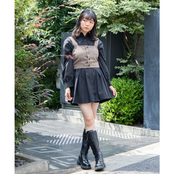 ウエストギャザーシャツチュニック[品番：WG010081965]｜WEGO【WOMEN