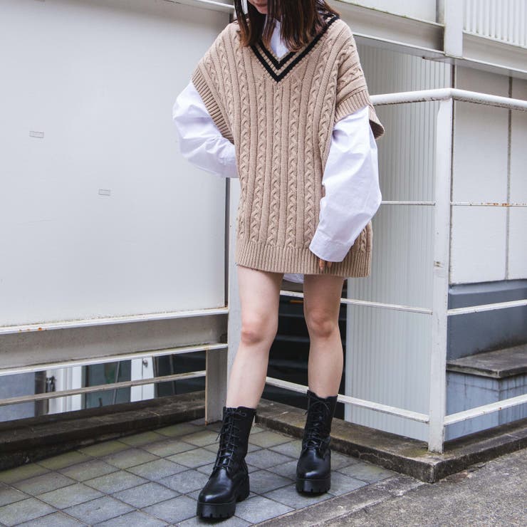 ケーブルチルデンベスト[品番：WG010081809]｜WEGO【WOMEN】（ウィゴー）のレディースファッション通販｜SHOPLIST（ショップリスト）