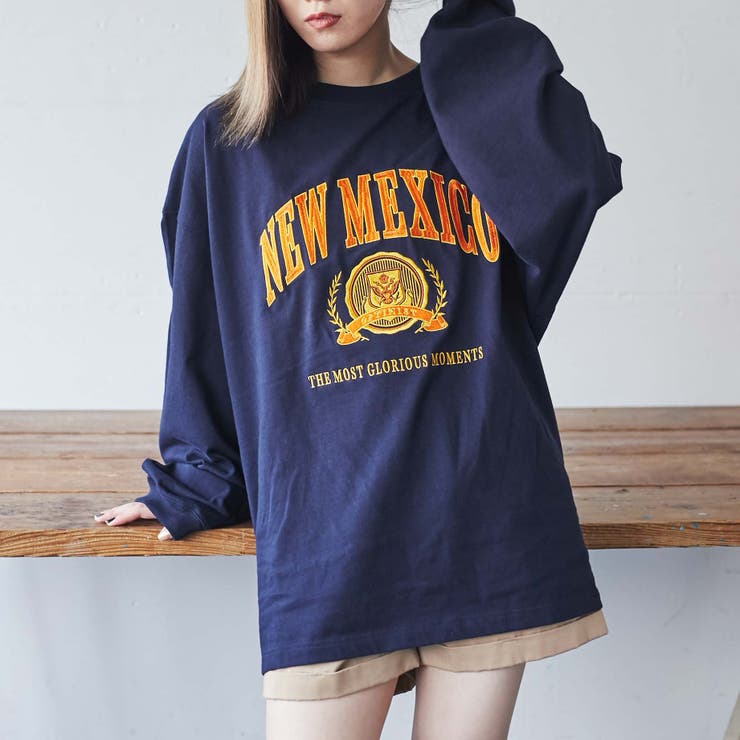 ヘビーウエイト  チームロゴ刺繍BIGロンT[品番：WG010082371]｜WEGO【WOMEN】（ウィゴー）のレディースファッション通販｜SHOPLIST（ショップリスト）