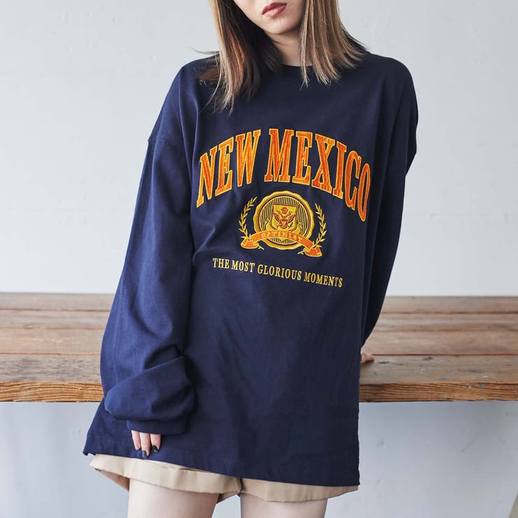 ヘビーウエイト  チームロゴ刺繍BIGロンT[品番：WG010082371]｜WEGO【WOMEN】（ウィゴー）のレディースファッション通販｜SHOPLIST（ショップリスト）