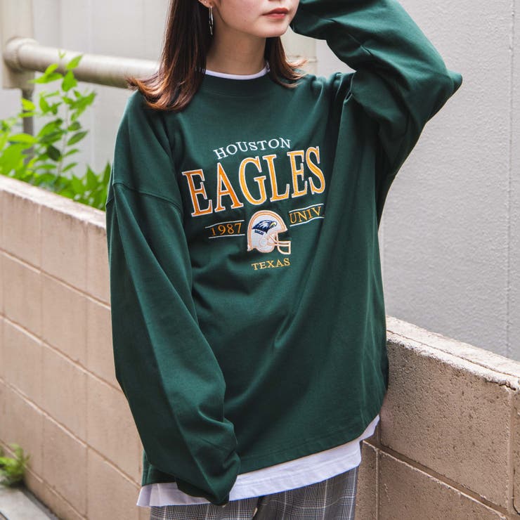 ヘビーウエイト  チームロゴ刺繍BIGロンT[品番：WG010082371]｜WEGO【WOMEN】（ウィゴー）のレディースファッション通販｜SHOPLIST（ショップリスト）