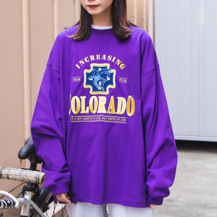 ヘビーウエイト  チームロゴ刺繍BIGロンT[品番：WG010082371]｜WEGO【WOMEN】（ウィゴー）のレディースファッション通販｜SHOPLIST（ショップリスト）