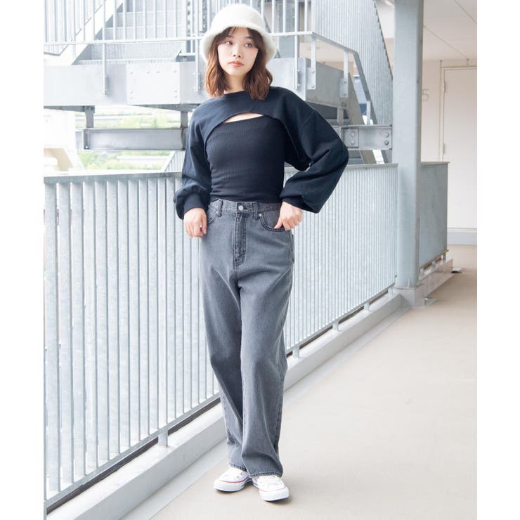 2点セット】キャミSETショートスウェット[品番：WG010082379]｜WEGO 