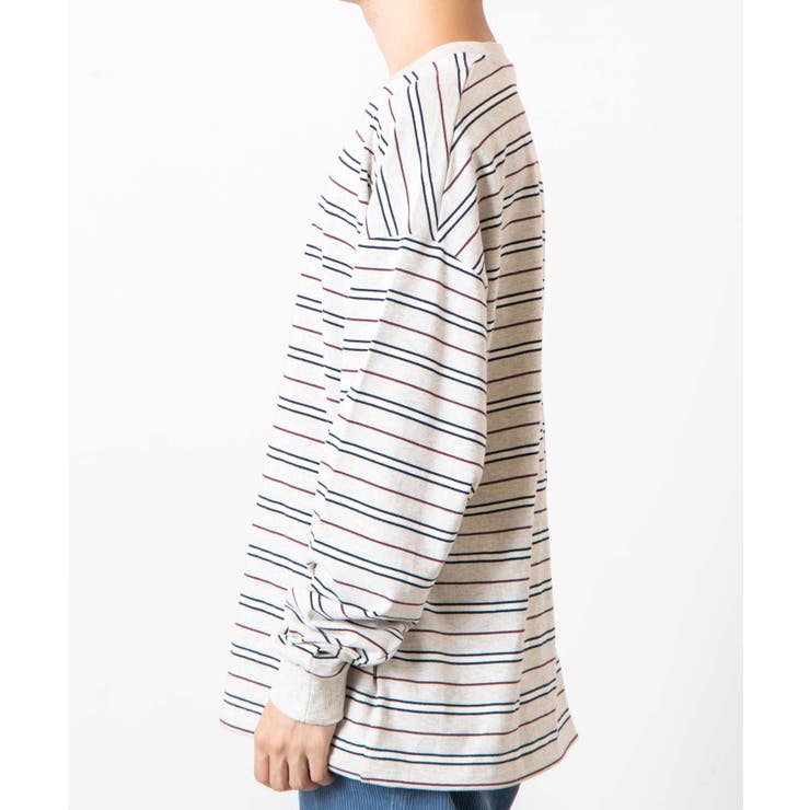 Cheerful Wednesday ボーダーロンT Mサイズ WETTEMPT（ウィテンプト）の「CREW NECK MULTI BORDER LONG TEE