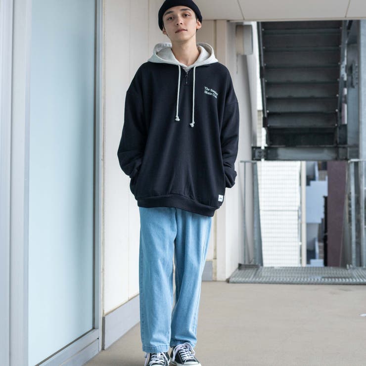 ヘビーウエイト ハーフZIPBIGプルオーバー[品番：WG010082389]｜WEGO 
