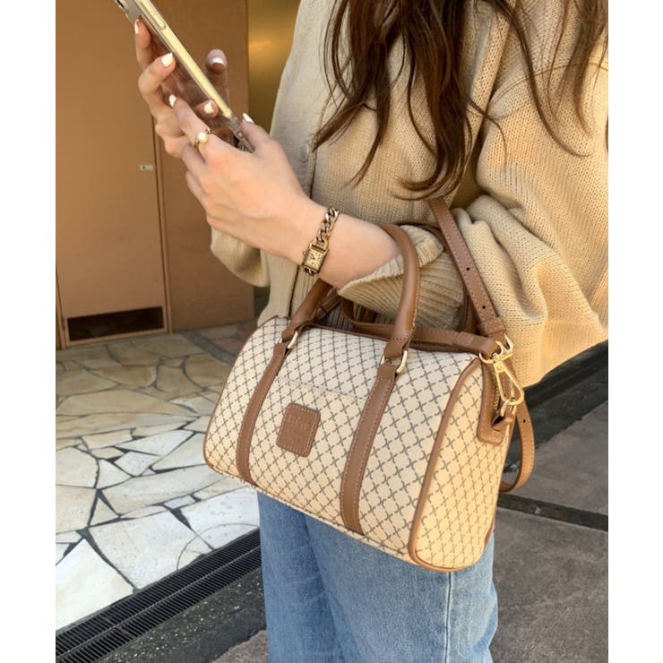 モノグラムボストンショルダーバッグ[品番：WG010081691]｜WEGO【WOMEN