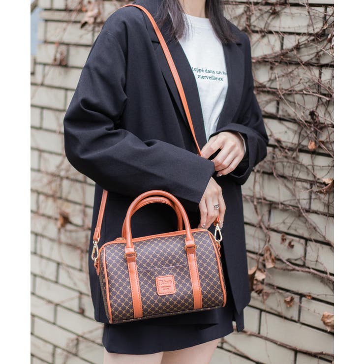 モノグラムボストンショルダーバッグ[品番：WG010081691]｜WEGO【WOMEN