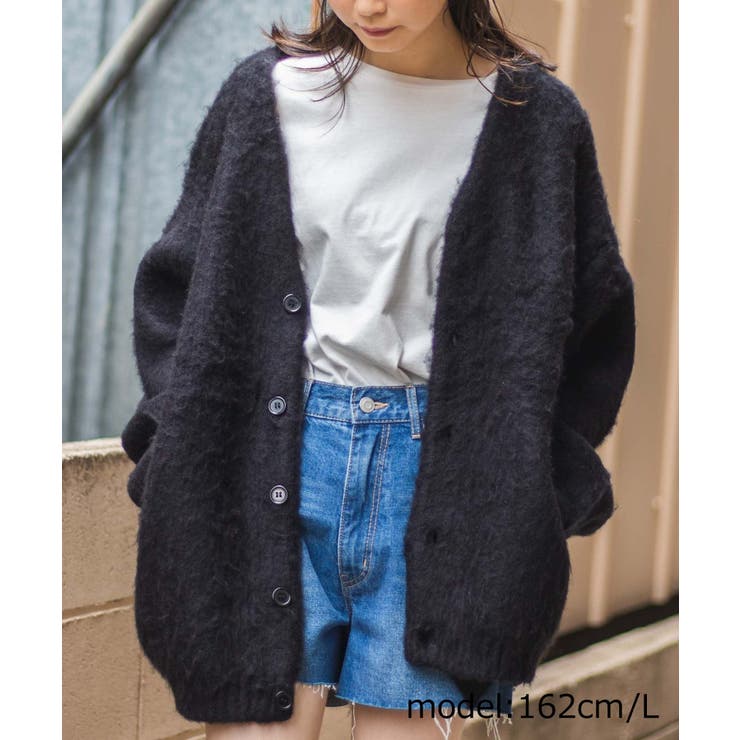 モヘアライクbigカーディガン レディース メンズ 品番 Wg Wego Women ウィゴー のレディースファッション 通販 Shoplist ショップリスト