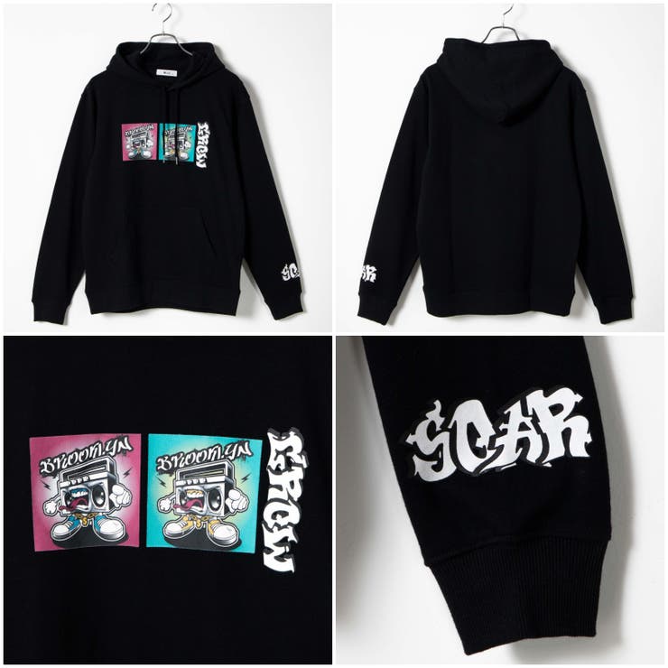 グラフィックプルパーカー 韓国 韓国ファッション ストリート系 | WEGO【MEN】 | 詳細画像18 