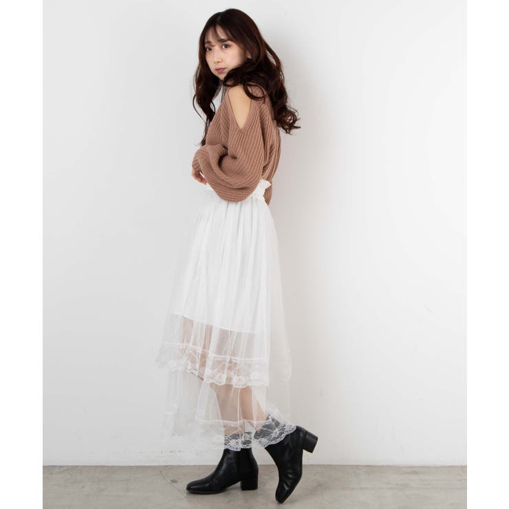 レースシアーロングスカート[品番：WG010078826]｜WEGO【WOMEN