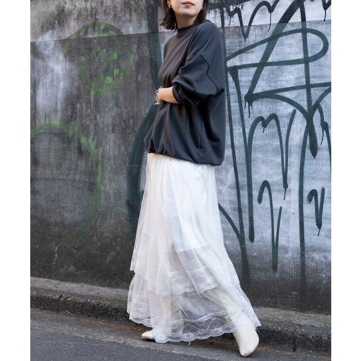 ★タグ付き未使用★EMPORIO ARMANI ロングスカート レース レースシアーロングスカート[品番：WG010078826]｜WEGO【WOMEN
