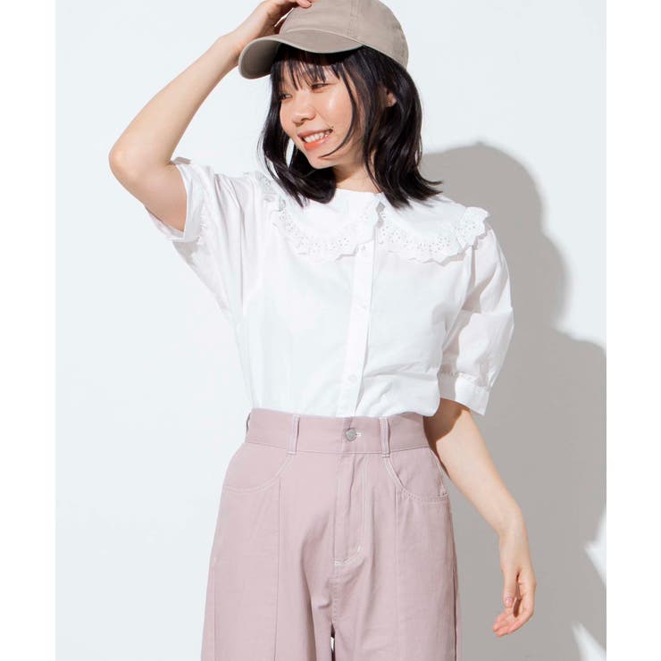 BIGフリルカラーブラウス [品番：WG010079288]｜WEGO【WOMEN