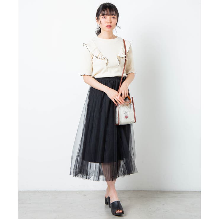 チュールボリュームロングスカート [品番：WG010079363]｜WEGO【WOMEN