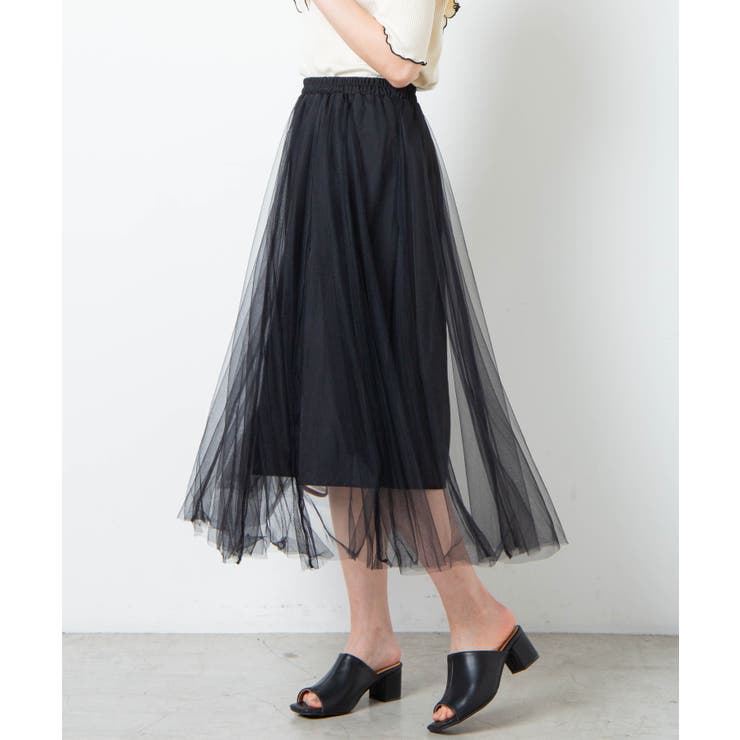 チュールボリュームロングスカート [品番：WG010079363]｜WEGO【WOMEN