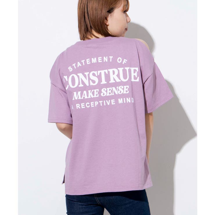 オープンショルダーカレッジロゴtシャツ 品番 Wg Wego Women ウィゴー のレディースファッション通販 Shoplist ショップリスト