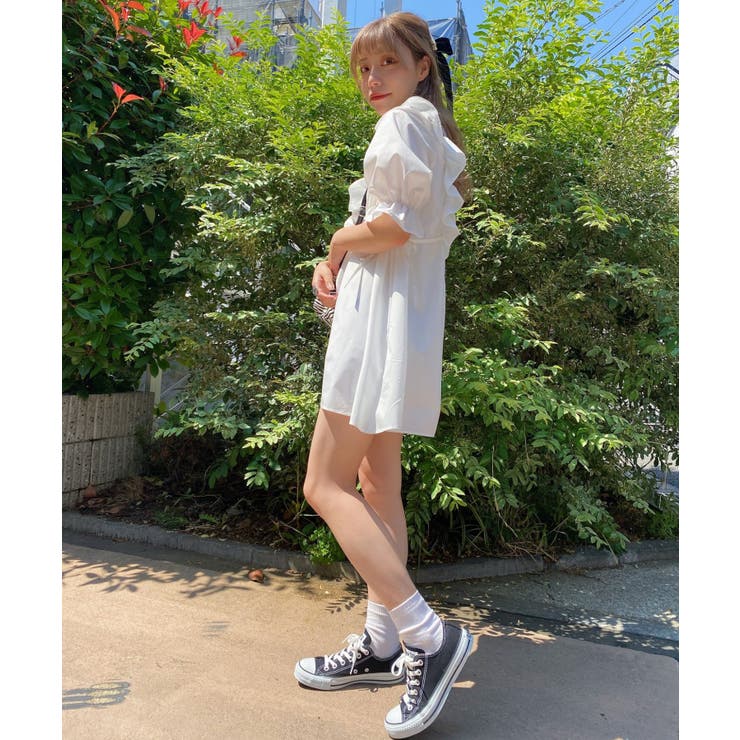 フリルチュニックミニワンピース [品番：WG010079543]｜WEGO【WOMEN