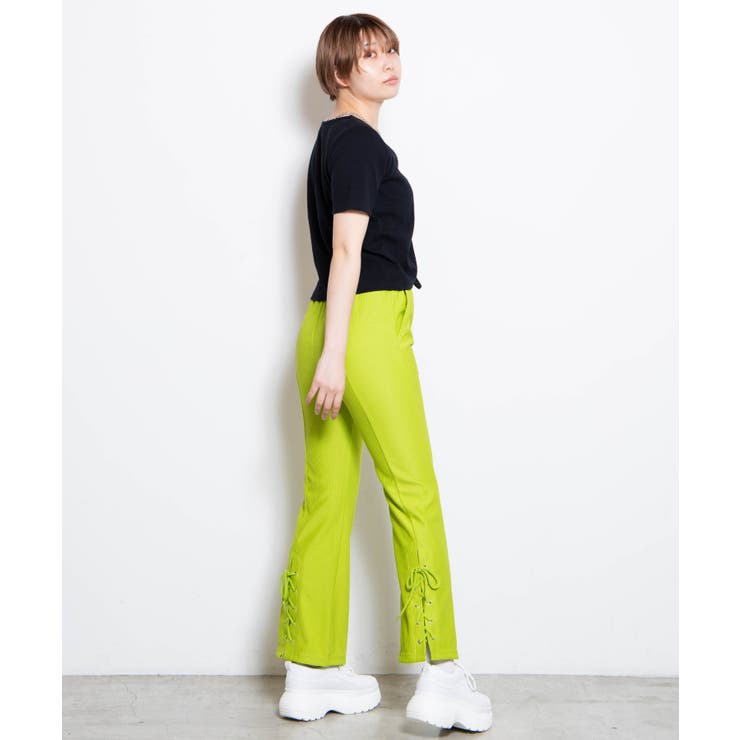 バックレースアップフレアパンツ 品番 Wg Wego Women ウィゴー のレディースファッション通販 Shoplist ショップリスト