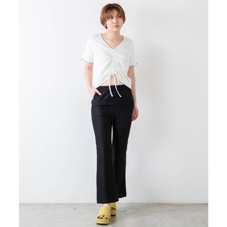 バックレースアップフレアパンツ | WEGO【WOMEN】 | 詳細画像7