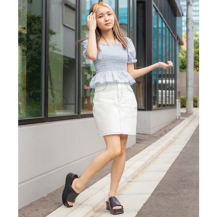 2WAYシャーリングブラウス[品番：WG010079956]｜WEGO【WOMEN