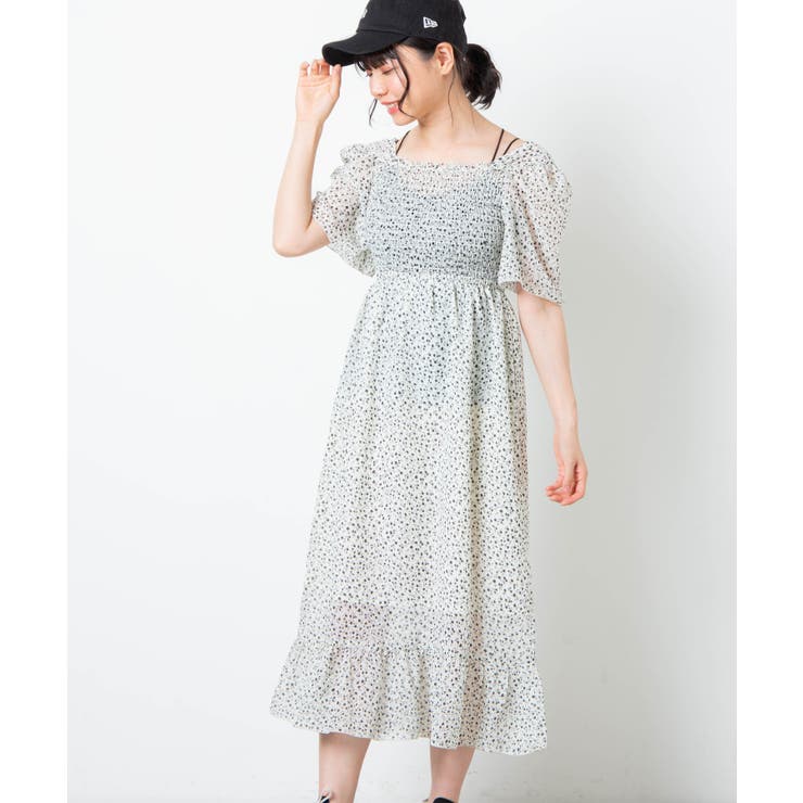 シャーリングフレアスリーブワンピース 品番 Wg Wego Women ウィゴー のレディースファッション通販 Shoplist ショップリスト