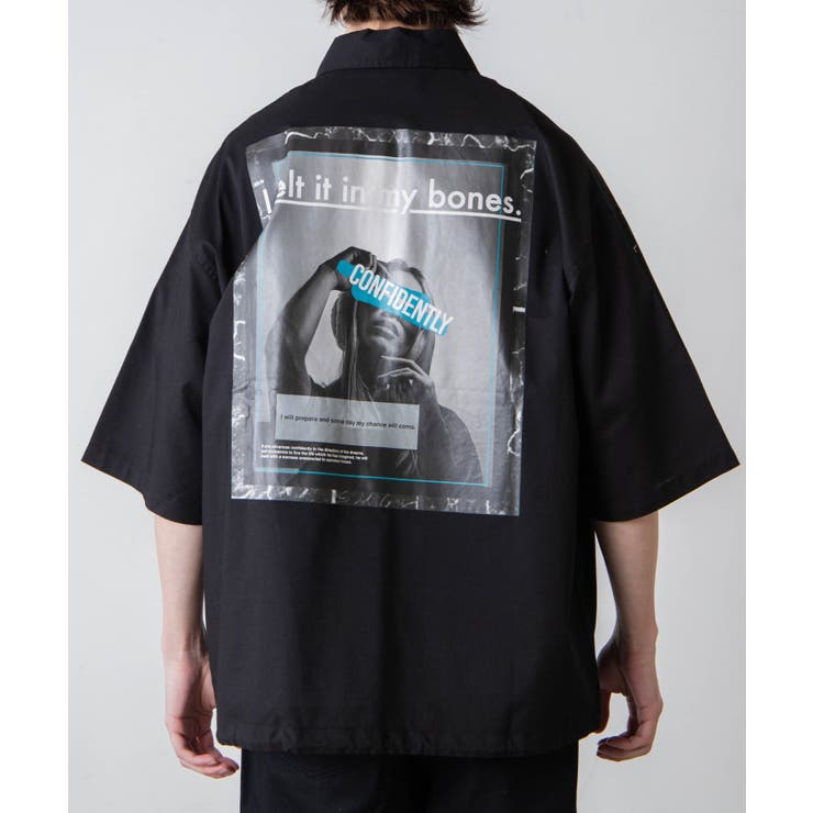 フォトグラフィックコーチジャケット(5分袖)[品番：WG010079372]｜WEGO