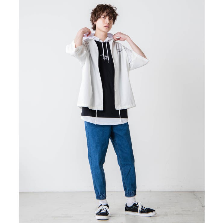フォトグラフィックコーチジャケット(5分袖)[品番：WG010079372]｜WEGO
