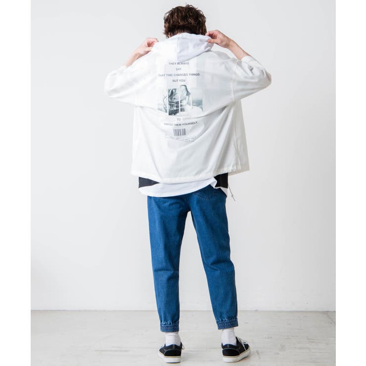 フォトグラフィックコーチジャケット(5分袖)[品番：WG010079372]｜WEGO