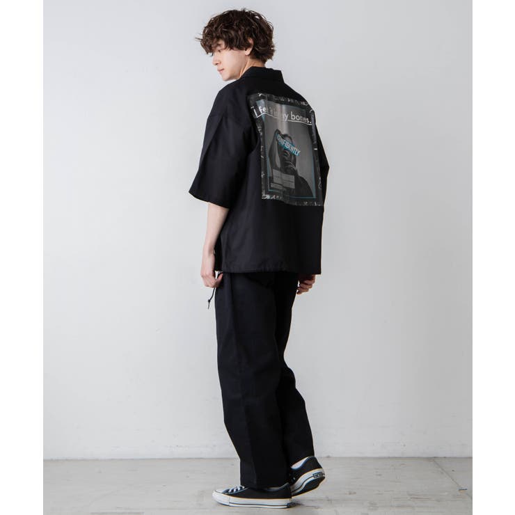 フォトグラフィックコーチジャケット(5分袖)[品番：WG010079372]｜WEGO