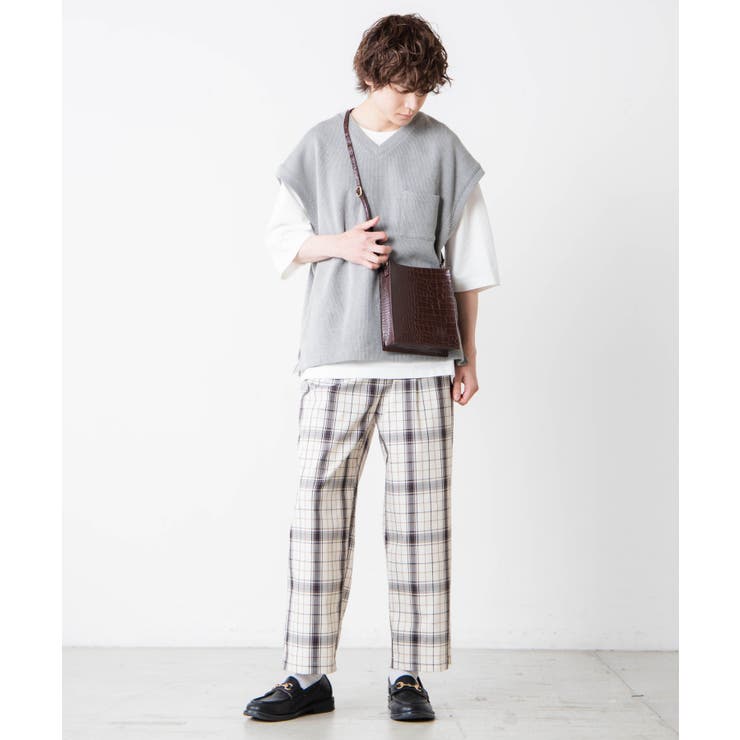 アンサンブルニットライクVネックベスト(5分袖)[品番：WG010079273]｜WEGO【MEN】（ウィゴー）のメンズファッション通販｜SHOPLIST（ショップリスト）