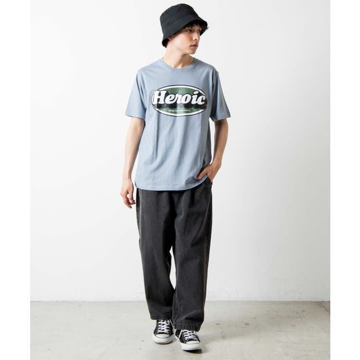 オーバルロゴプリントTシャツ | WEGO【MEN】 | 詳細画像1 