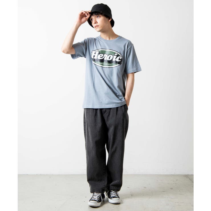 オーバルロゴプリントTシャツ | WEGO【MEN】 | 詳細画像2 