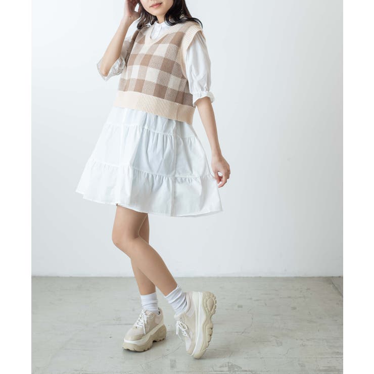 2WAYティアードミニワンピース[品番：WG010080529]｜WEGO【WOMEN