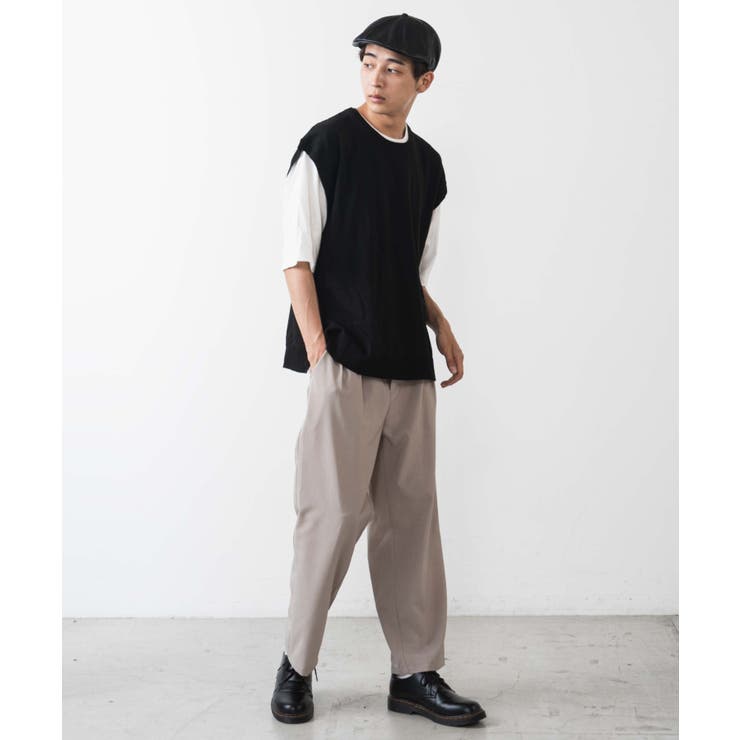 アンサンブルリネンライクニットベスト[品番：WG010080301]｜WEGO【MEN