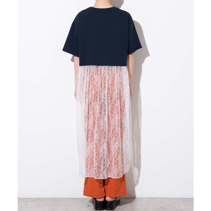 レースドッキングロゴワンピース[品番：WG010081267]｜WEGO【WOMEN