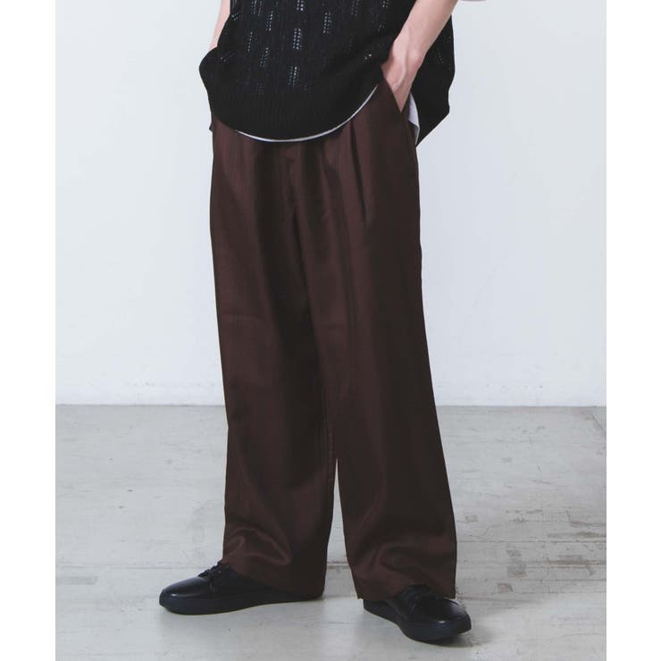 ストライプワイドパンツ[品番：WG010080861]｜WEGO【MEN