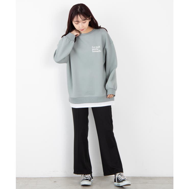 レイヤードプリントプルオーバー  WE21SP01-L0024[品番：WG010078255]｜WEGO【WOMEN】（ウィゴー）のレディースファッション通販｜SHOPLIST（ショップリスト）