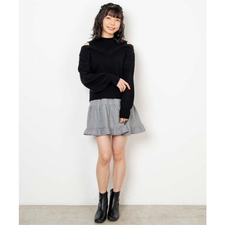 オープンショルダーレイヤードニット WE21SP01 L0033[品番